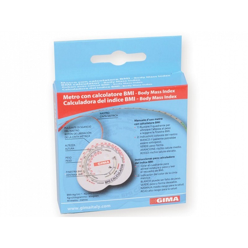 Ruban à mesurer avec calculateur d’indice de masse corporelle