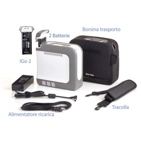 Devilbiss igo2 oxygen concentrator - automatic smart dose with spare battery