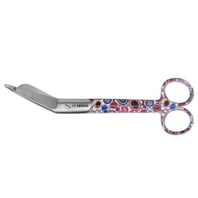 Stainless steel scissors for bandages - bubble pattern - 18 cm