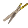 Straight scissors with alternating tips - leopard pattern - 14 cm