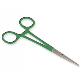 Pince hémostatique droite - anneaux verts - 16 cm