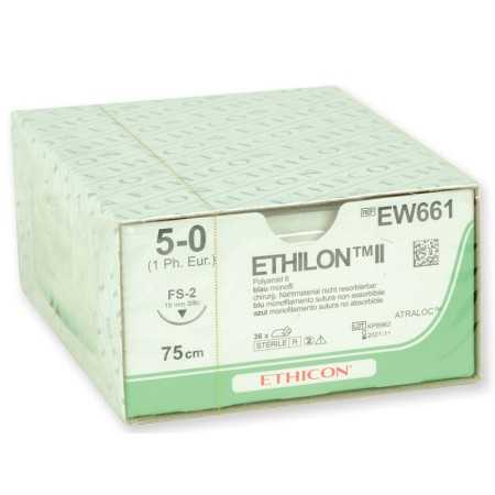 Sutura monofilamento ethicon ethilon - 5/0 ago 19 mm - conf. 36 pz.