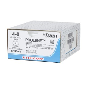 Ethicon Prolene Blue Monofilament-Nahtmaterial – 4/0 Nadel 19 mm PS-2 – Packung. 36 Stk.