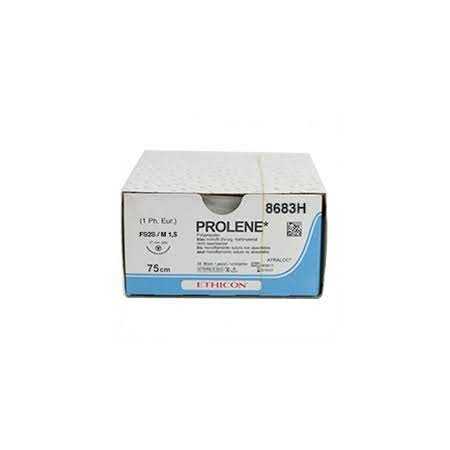 Suture Monofilament Ethicon Prolene Bleu - Aiguille 4/0 19 mm FS-2S - pack 36 pièces