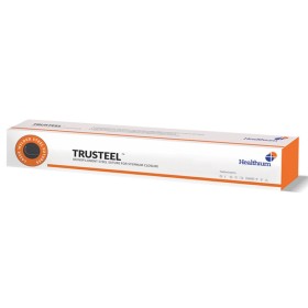 Naht, nicht Arsch. Trusteel Stärke 1, Kurve 1/2, Nadel 40 mm – 45 cm – natur – Packung. 48 Stk.