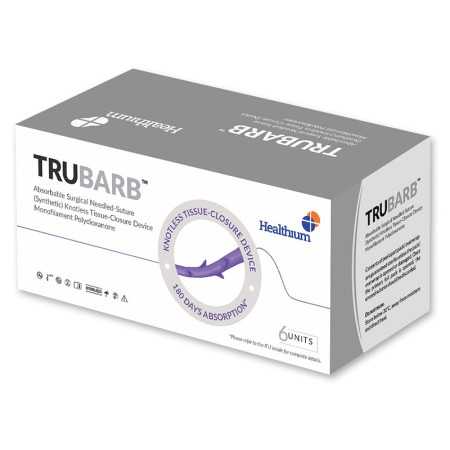 Sutura ass. trubarb calibro 0, curva 1/2, ago 37mm - 30cm - viola - conf. 6 pz.