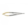 Castroviejo ct straight needle holder - 14 cm - knurled tips