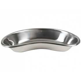 Stainless steel kidney-shaped basin - 309x149x59 mm deep