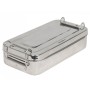 Stainless steel box 20x10x4.5cm - with handles