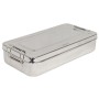 Stainless steel box 30x15x6cm - with handles
