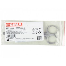 Tijeras curvas con puntas romas - 14,5 cm