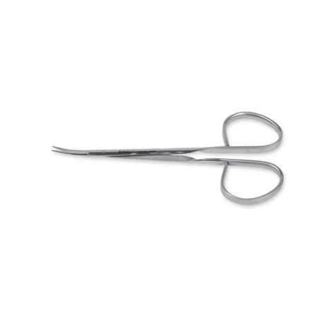 Ribbon suture scissors - curved - 9.5 cm