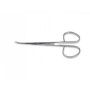 Ribbon suture scissors - curved - 9.5 cm