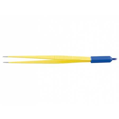Disposable straight forceps 20 cm with 3 meter cable - 1.0 mm tip