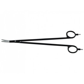 Disposable bipolar scissors 18 cm - curved