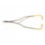 Curling needle holder ct - straight - 16 cm - smooth tips