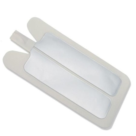 Platos neutros desechables bipartitos adultos 216x106mm f7820