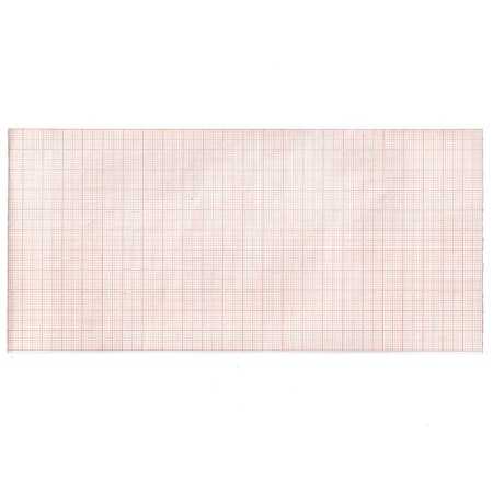 Carta termica ecg 112x23 mmxm - rotolo griglia arancio - 10 rotoli