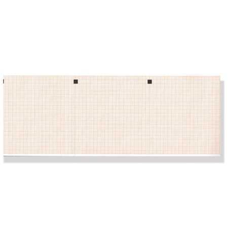 Carta termica ecg 112x100 mmxm x 300 pacco griglia arancio - conf. 25 pacchi