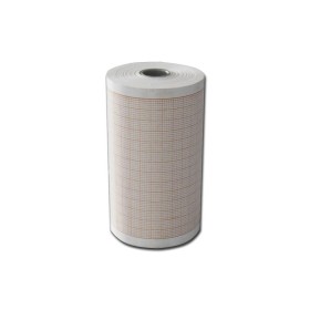 EKG-Thermopapier 80x25 mmxm - orangefarbene Gitterrolle - 10 Rollen