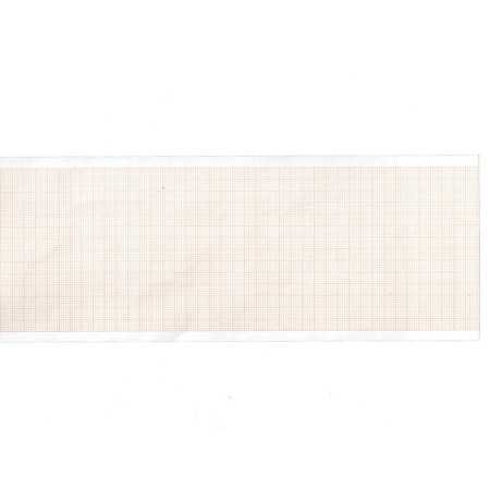 Carta termica ecg 210x30 mmxm - rotolo griglia arancio - conf. 5 rotoli