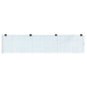 Papier ECG thermique 60x15 mmxm - rouleau quadrillé bleu - 25 rouleaux