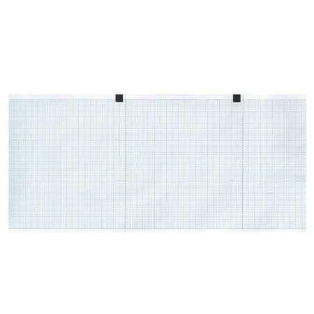 Papier Thermique ECG 120x18 mmxm - Rouleau Quadrillé Bleu - 10 Rouleaux