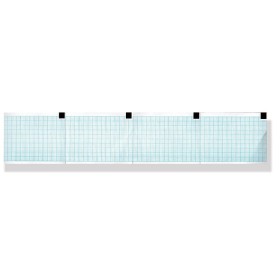 Carta termica ecg 60x75 mm x 250 - pacco griglia blu - conf. 25 pz.