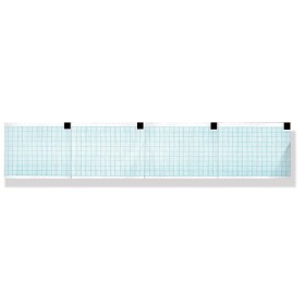 Papier thermique ECG 60x75 mm x 250 - grille bleue pack - pack 25 pièces.