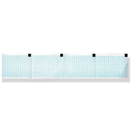 Papier thermique ECG 60x75 mm x 250 - grille bleue pack - pack 25 pièces.