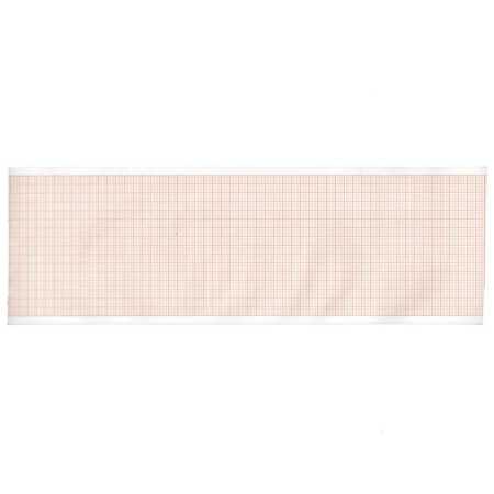 EKG-Thermopapier 90 x 28 mm x m – orangefarbene Gitterrolle – 10 Rollen