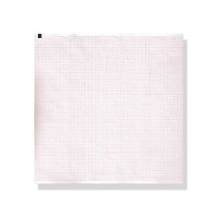 Papel térmico ecg 210x280 mm - paquete de cuadrícula naranja - 1 paquete