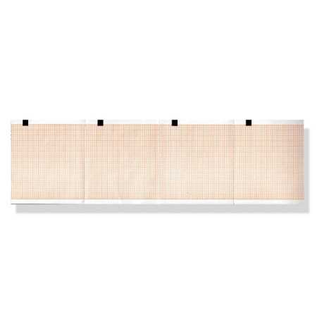 Papier thermique ECG 80x70 mm - grille orange pack - pack 20 colis