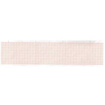 Papier Thermique ECG 50x30 mmxm - Rouleau de grille orange - 20 Rouleaux