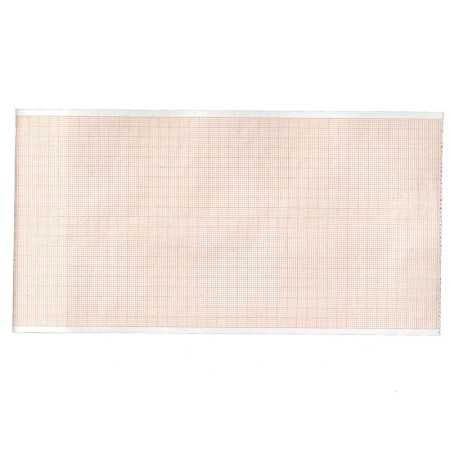 ECG thermal paper 112x27 mmxm - orange grid roll - 10 rolls