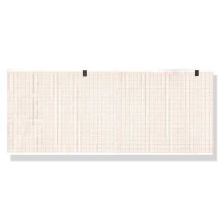 Carta termica ecg 108x140 mmxm - pacco griglia arancio - conf. 25 pacchi