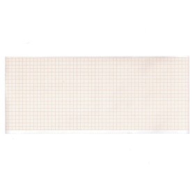 EKG-Thermopapier 107 x 25 mm x m – orangefarbene Gitterrolle – 10 Rollen