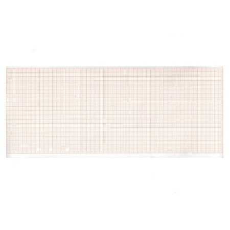 ECG thermal paper 107x25 mmxm - orange grid roll - 10 rolls