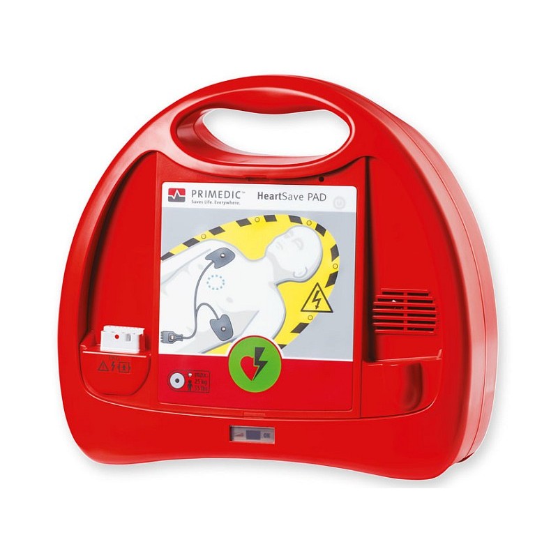 Defibrillator mit primedic heart save pad lithium-batterie - de