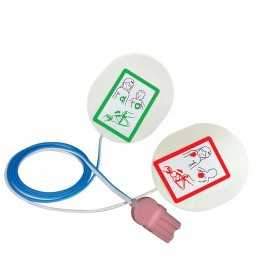 Plaques pédiatriques compatibles avec défibrillance. Philips Laerdal Medical voir aussi 55006 - 1 paire