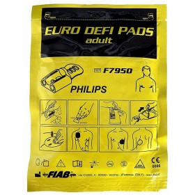 Pair of plates for agilent, philips medical, laerdal defibrillators - 1 pair f7950