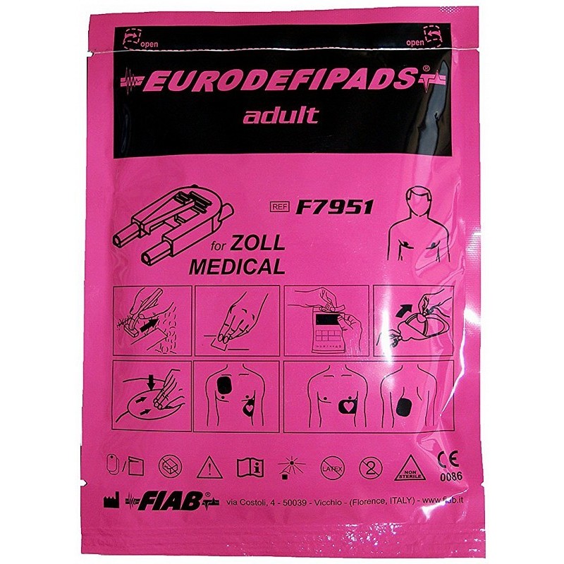 Par voksne zoll - defibrillatorpuder - 1 par f7951