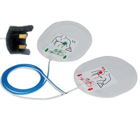 Paire de électrodes de défibrillateur pour dea lifeline de defibtech - 1 paire f7966w