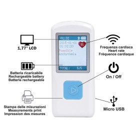 Handheld ecg pm-10 bluetooth