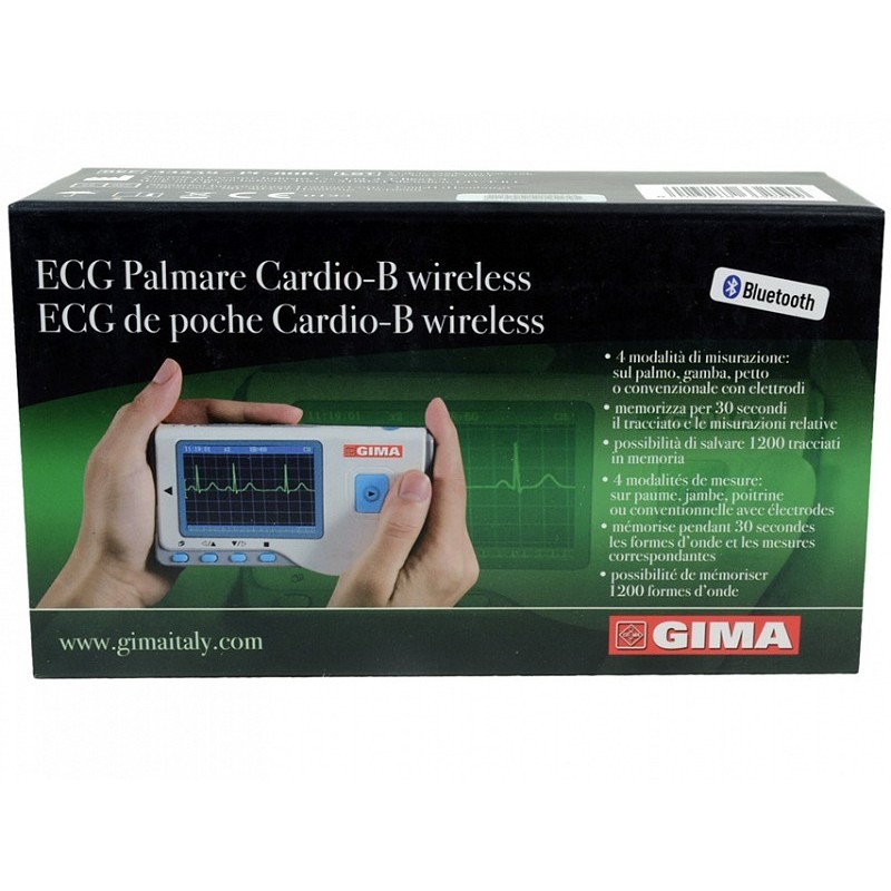 Bluetooth cardio b handheld ecg + software