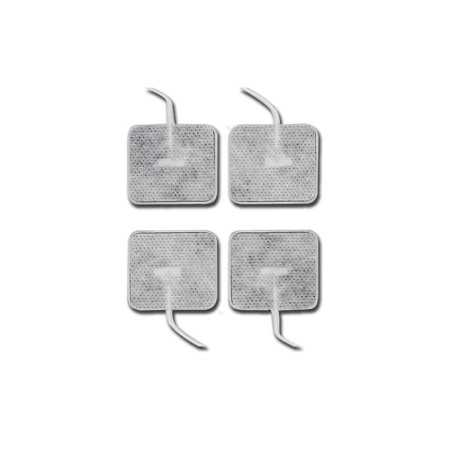 Electrodos pregelificados 40x40 mm con cable - pack 4 uds.