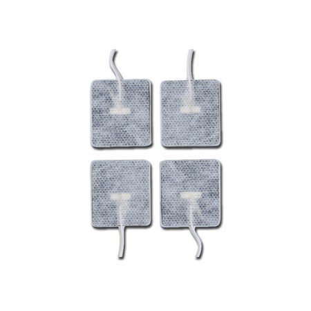 Electrozi pre-gelificați 45x35 mm cu cablu - pachet de 4.