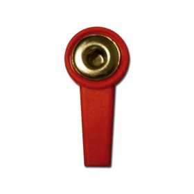 4 mm clip adapters - red - pack. 10 pcs.