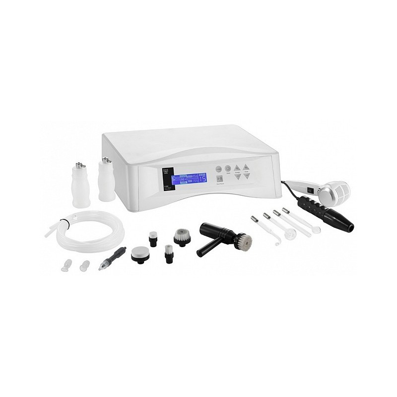 5-in-1 multiequipment with cold/hot hammer, high frequency, brossage, vacuum&spray