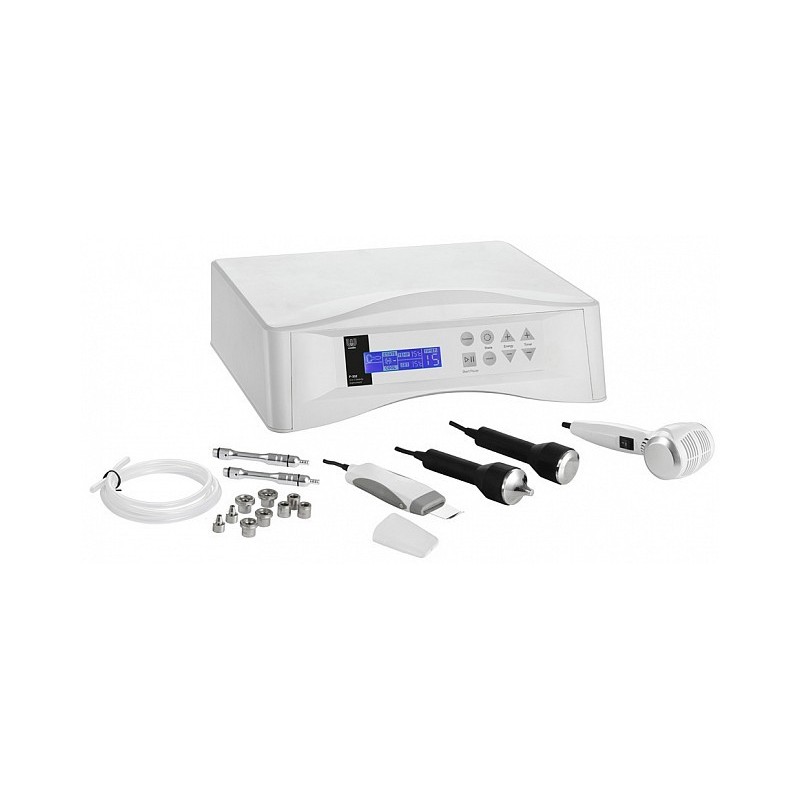Multiequipment 4 in 1 with microdermabrasion, ultrasound, cold/hot hammer and ultrasonic peeling